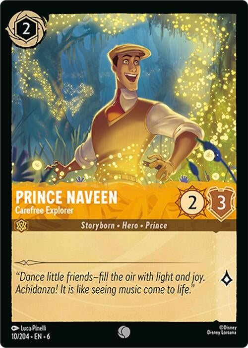 Prince Naveen - Carefree Explorer (10) (6) - Disney Lorcana Single