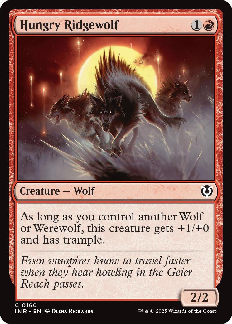 Image for Hungry Ridgewolf (160) (Innistrad Remastered) - Magic: The Gathering