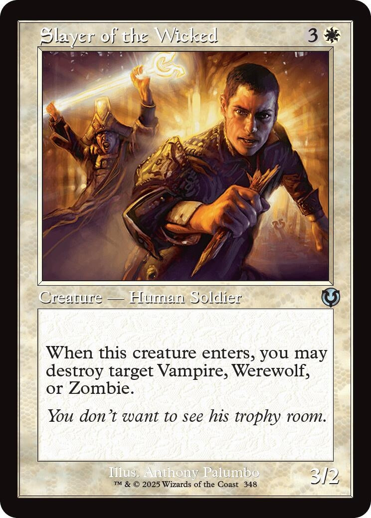 Image for Slayer of the Wicked (Retro Frame) (348) (Innistrad Remastered) - Magic: The Gathering