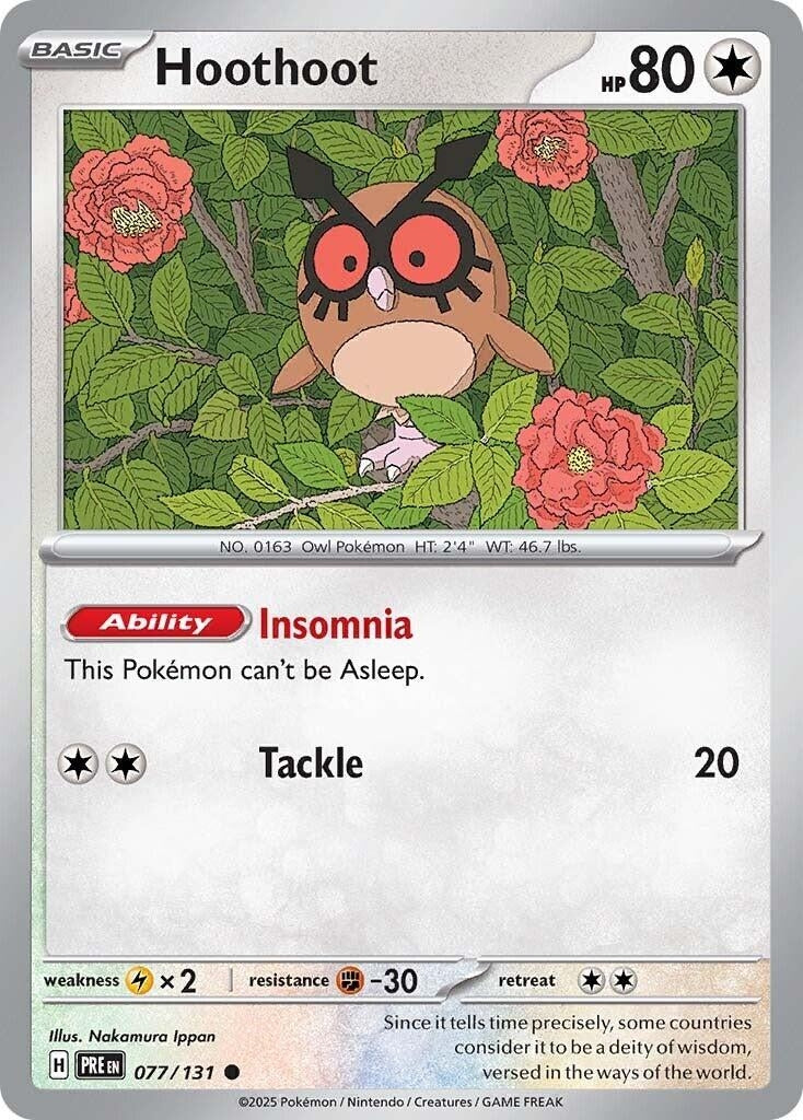 Hoothoot (077/131) (SV: Prismatic Evolutions)
