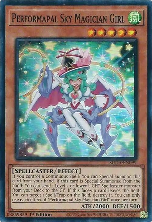 Performapal Sky Magician Girl (SUDA-EN099) (Supreme Darkness)