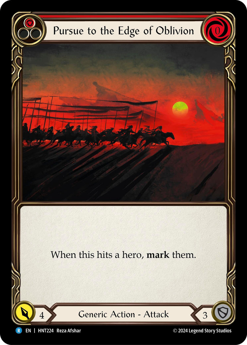 Pursue to the Edge of Oblivion (Red) (HNT224)