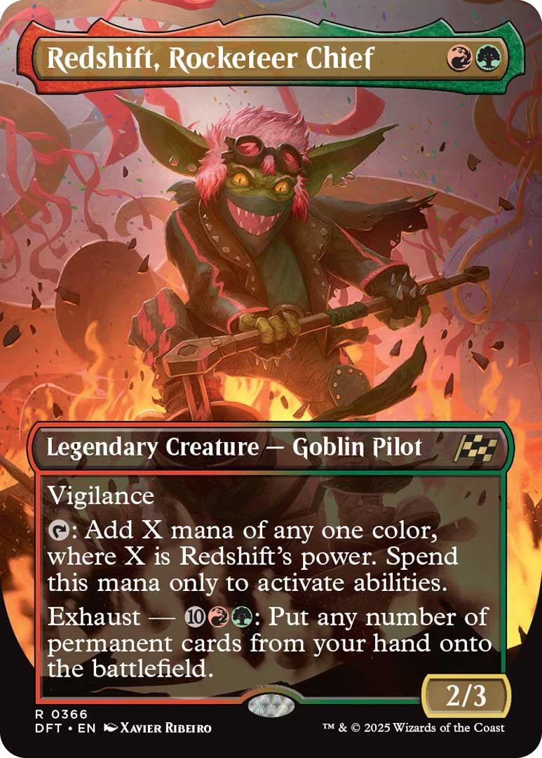 Redshift Rocketeer Chief (Borderless) (366) (DFT) - MTG Single
