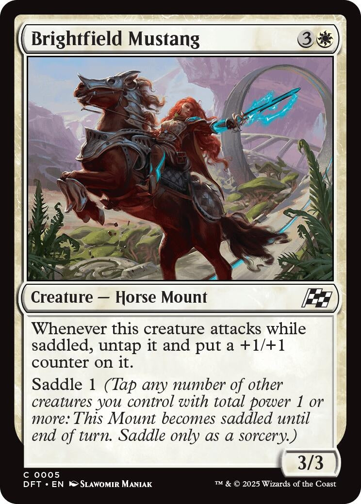 Image for Brightfield Mustang (5) (Aetherdrift) - Magic: The Gathering