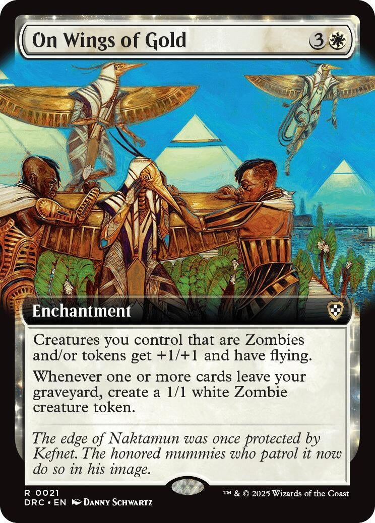 Image for On Wings of Gold (Extended Art) (21) (Commander: Aetherdrift) - Magic: The Gathering