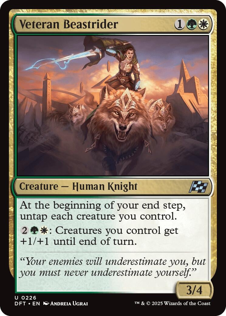 Image for Veteran Beastrider (226) (Aetherdrift) - Magic: The Gathering