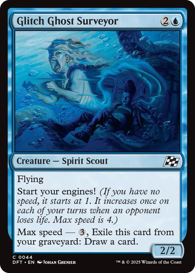 Image for Glitch Ghost Surveyor (44) (Aetherdrift) - Magic: The Gathering