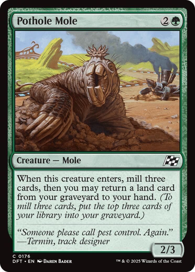 Image for Pothole Mole (176) (Aetherdrift) - Magic: The Gathering