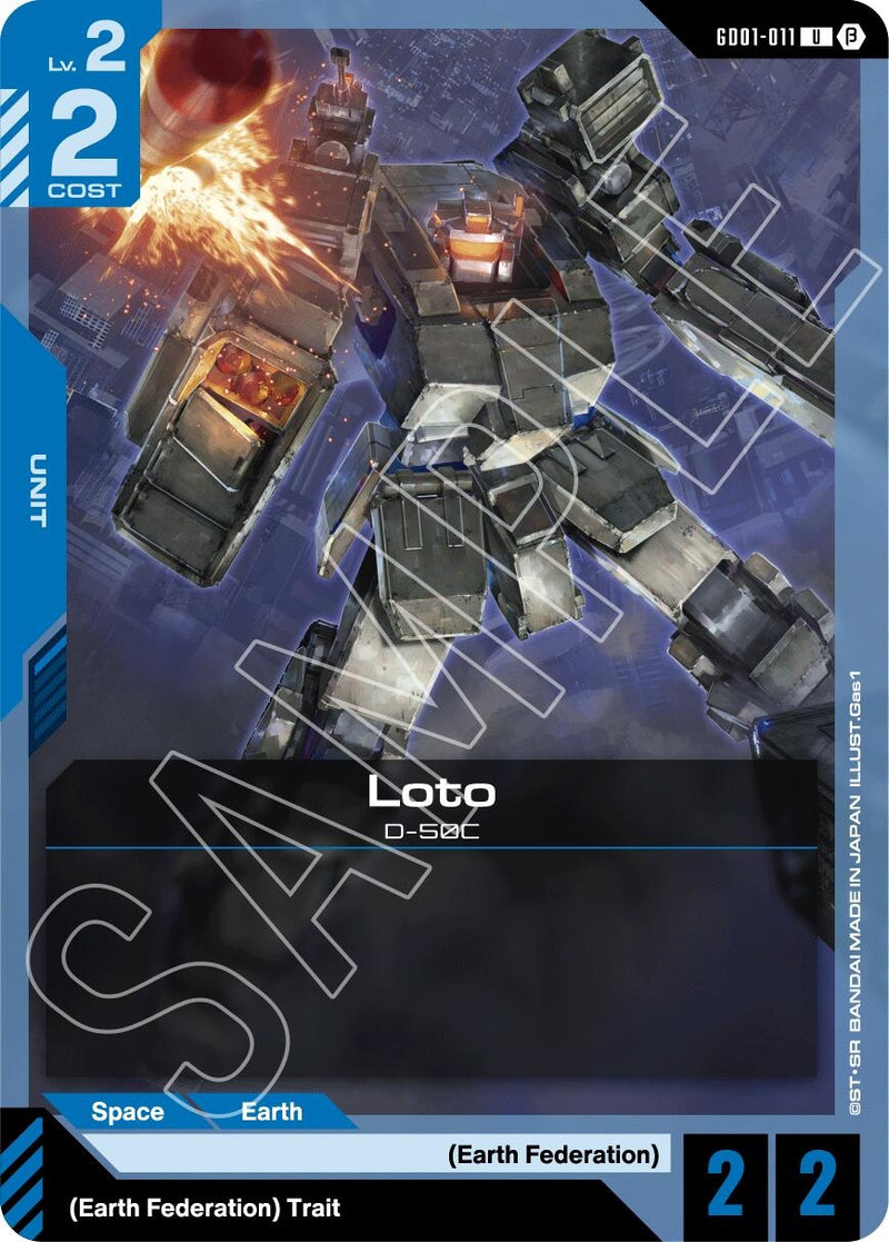 Image for Loto (GD01-011) (Edition Beta) - Gundam Card Game