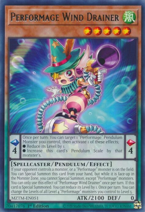 Performage Wind Drainer (MZTM-EN051) (Maze of the Master)