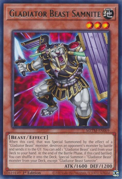 Gladiator Beast Samnite (MZTM-EN069) (Maze of the Master)