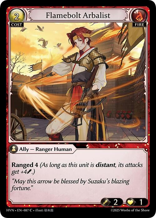 Flamebolt Arbalist (087) (HVN)
