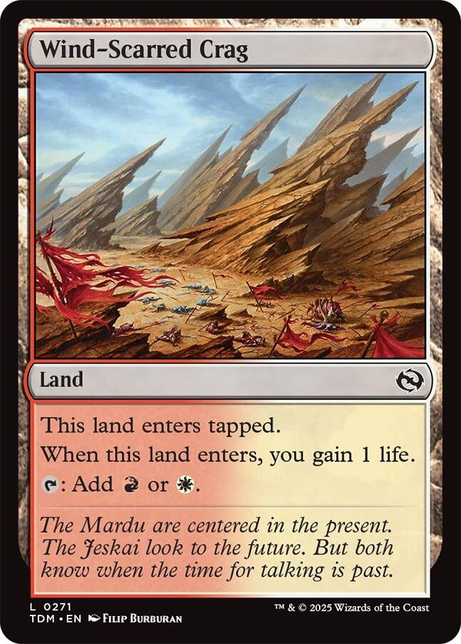 Image for Wind-Scarred Crag (271) (Tarkir: Dragonstorm) - Magic: The Gathering