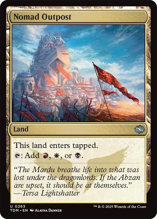 Image for Nomad Outpost (263) (Tarkir: Dragonstorm) - Magic: The Gathering