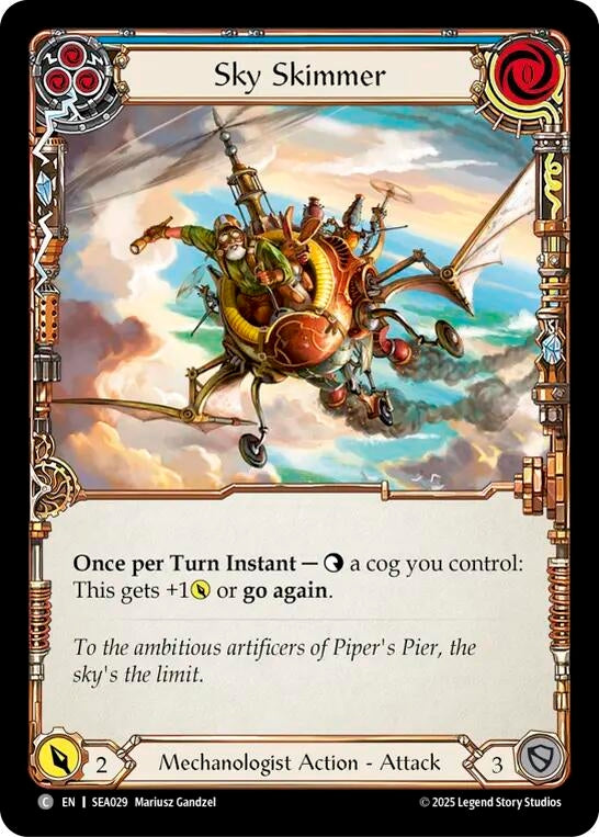 Image for Sky Skimmer (Blue) (SEA029) (High Seas) - Flesh and Blood TCG