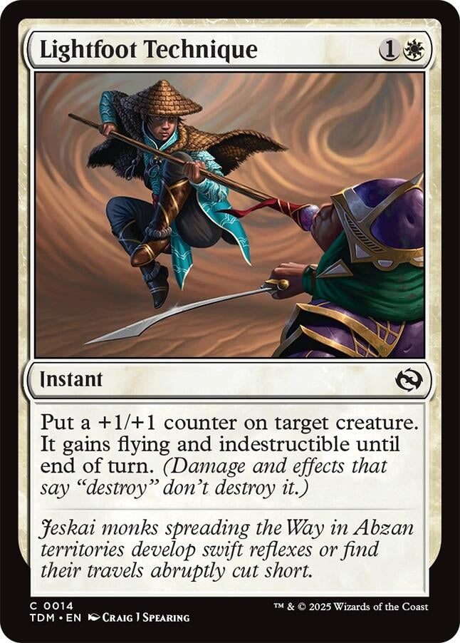 Image for Lightfoot Technique (14) (Tarkir: Dragonstorm) - Magic: The Gathering
