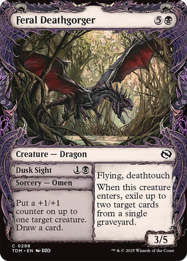 Image for Feral Deathgorger (Showcase) (298) (Tarkir: Dragonstorm) - Magic: The Gathering
