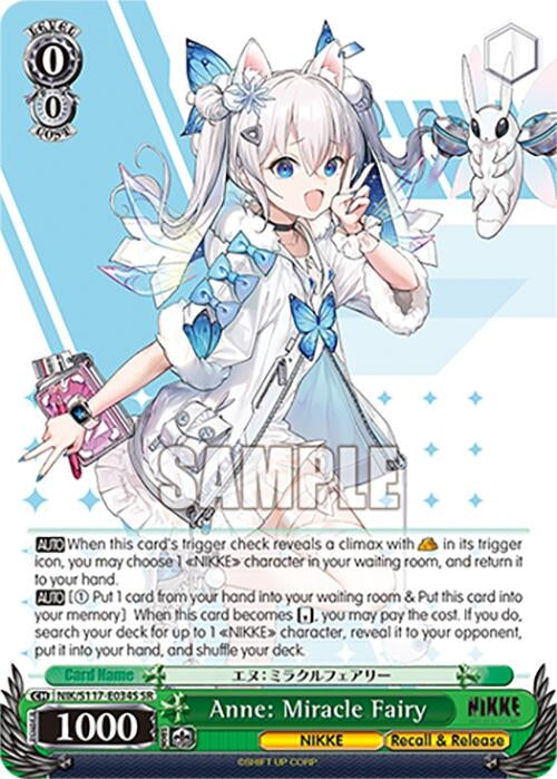 Anne: Miracle Fairy (SR) (NIK/S117-E034S SR) (GODDESS OF VICTORY: NIKKE)