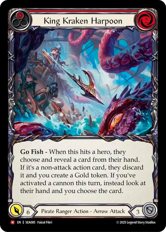 Image for King Kraken Harpoon (SEA085) (High Seas) - Flesh and Blood TCG