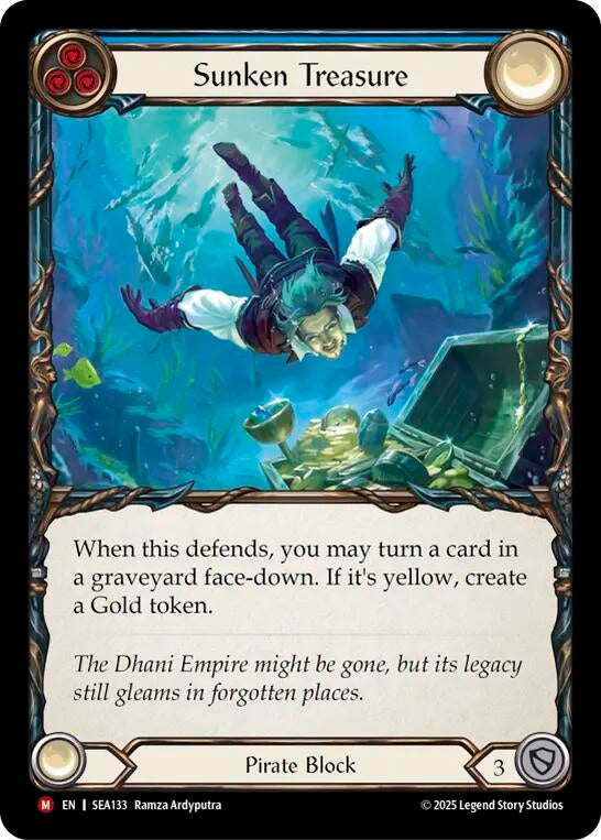 Image for Sunken Treasure (SEA133) (High Seas) - Flesh and Blood TCG