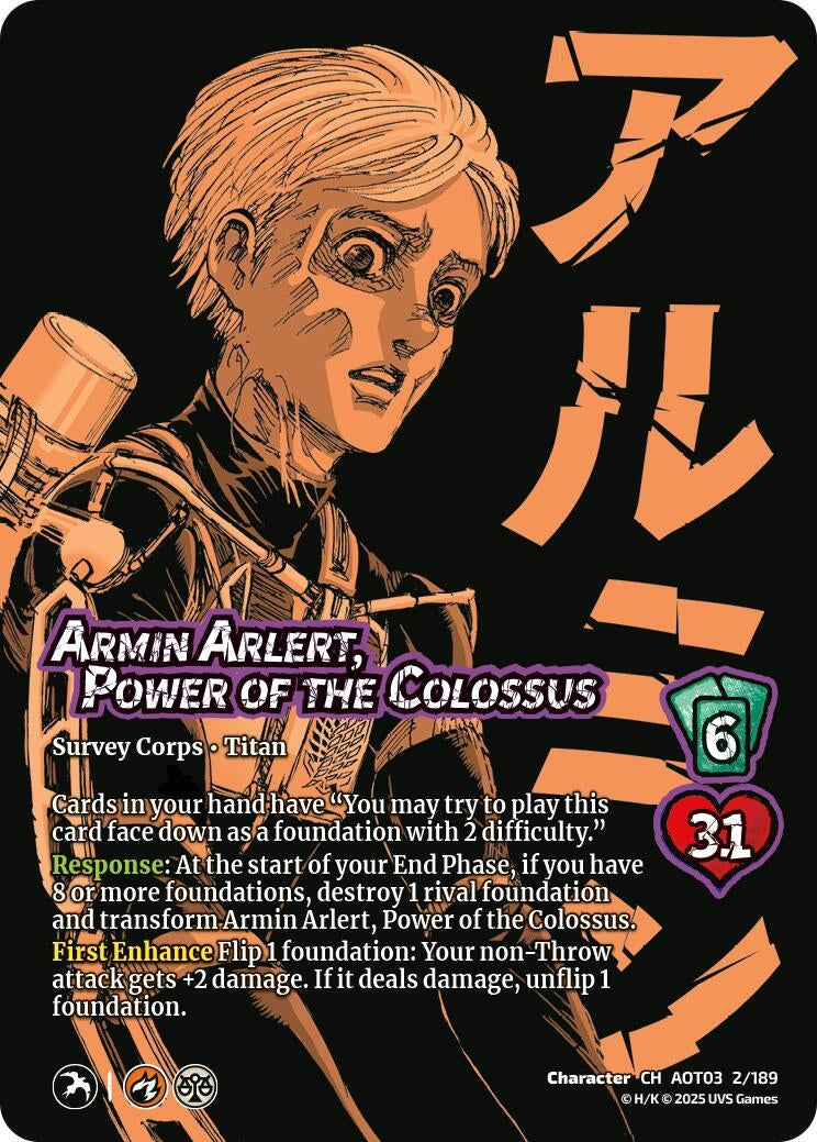 Armin Arlert, Power of the Colossus // Colossus Titan, Finale (2/189) (Attack on Titan: Apocalypse)