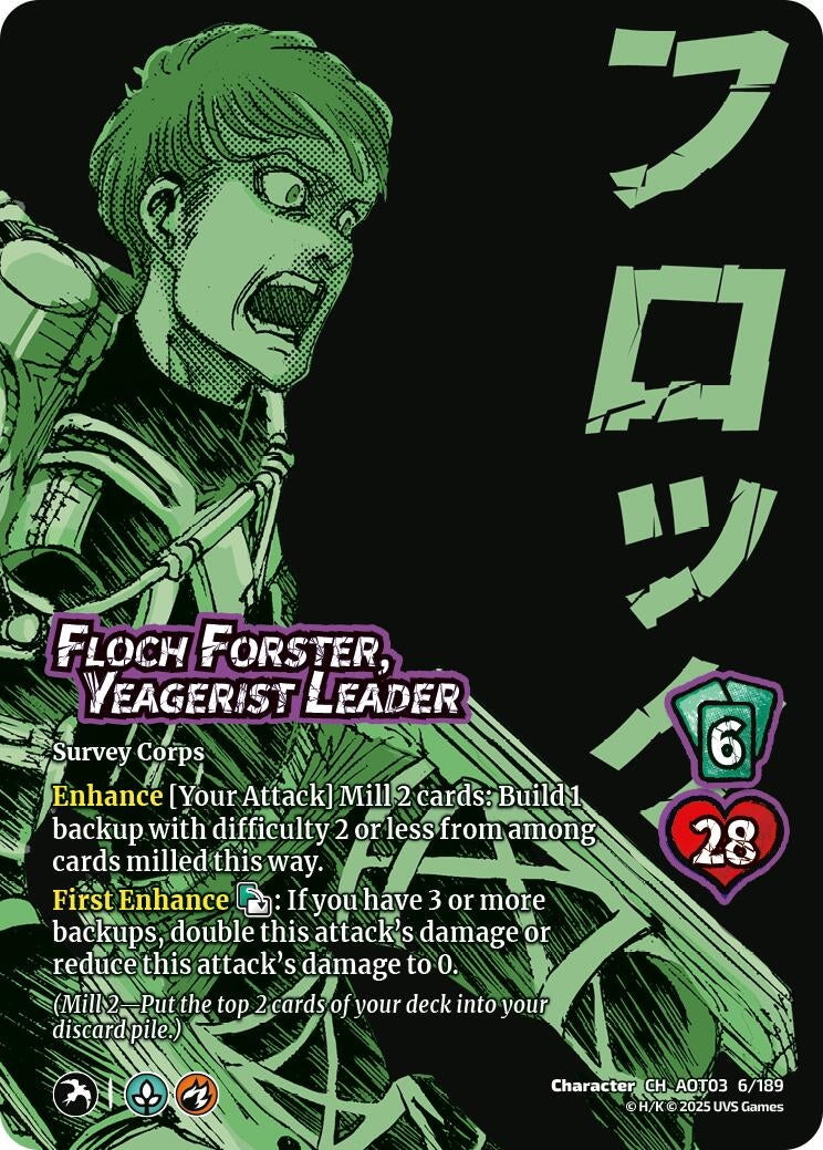 Floch Forster, Yeagerist Leader (6/189) (Attack on Titan: Apocalypse)