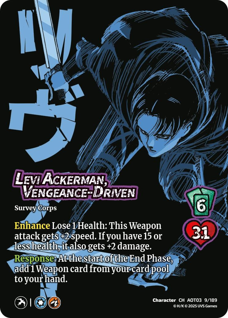 Levi Ackerman, Vengeance-Driven (9/189) (Attack on Titan: Apocalypse)