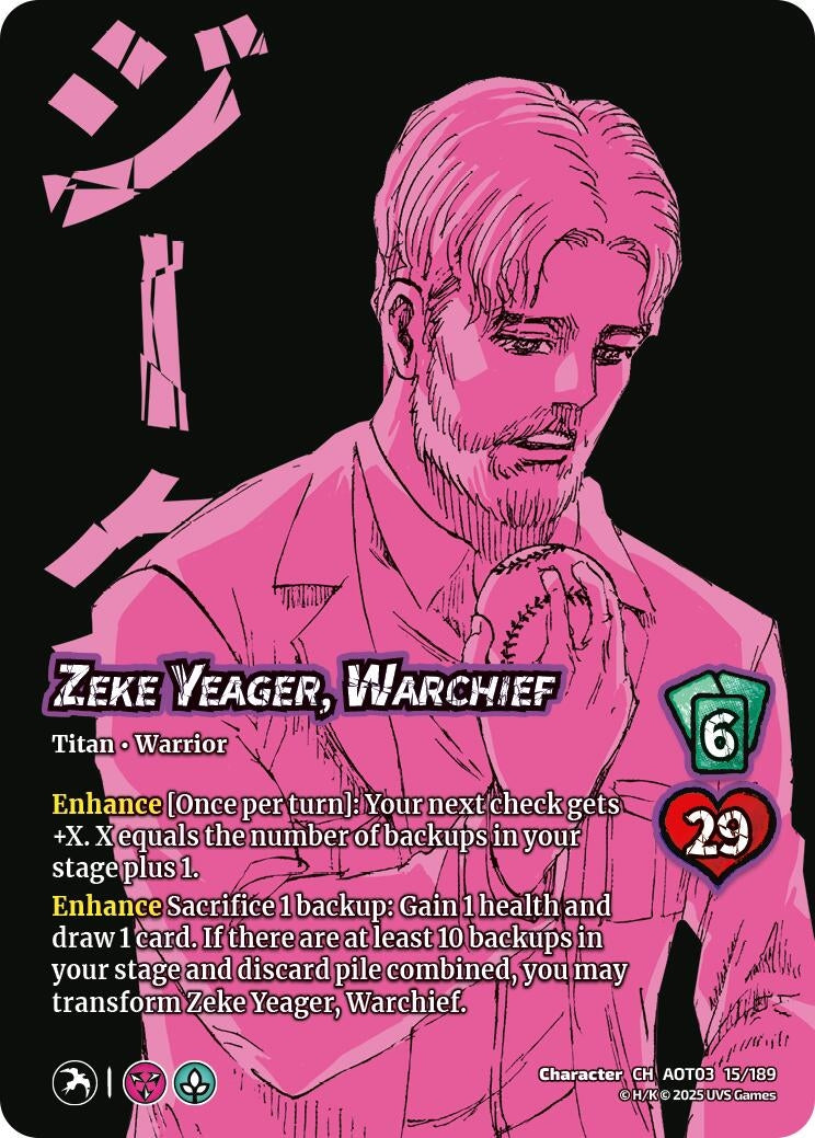 Zeke Yeager, Warchief // Beast Titan, Finale (15/189) (Attack on Titan: Apocalypse)