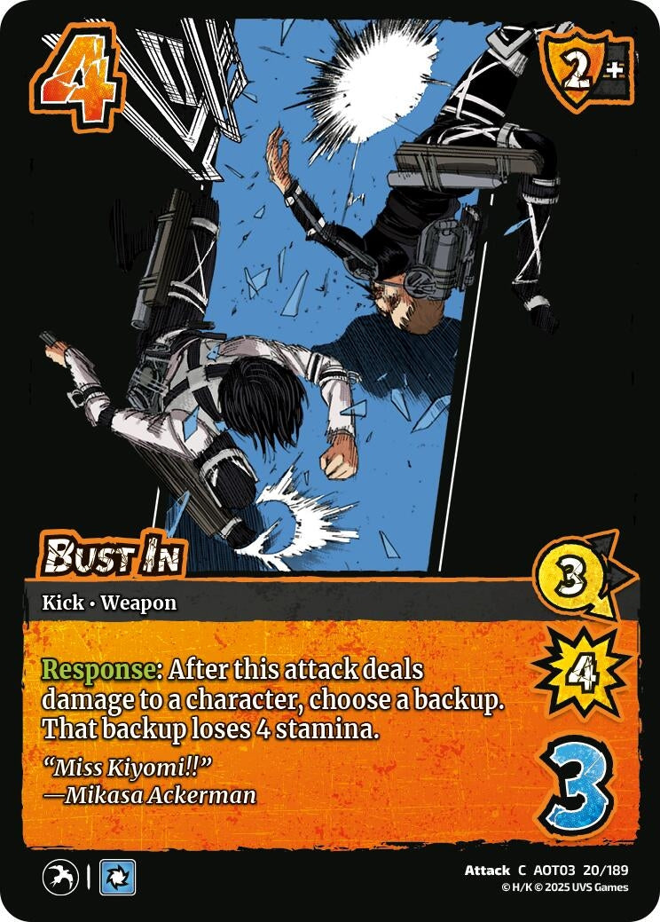 Bust In (20/189) (Attack on Titan: Apocalypse)