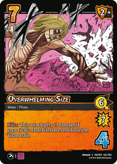 Overwhelming Size (48/189) (Attack on Titan: Apocalypse)