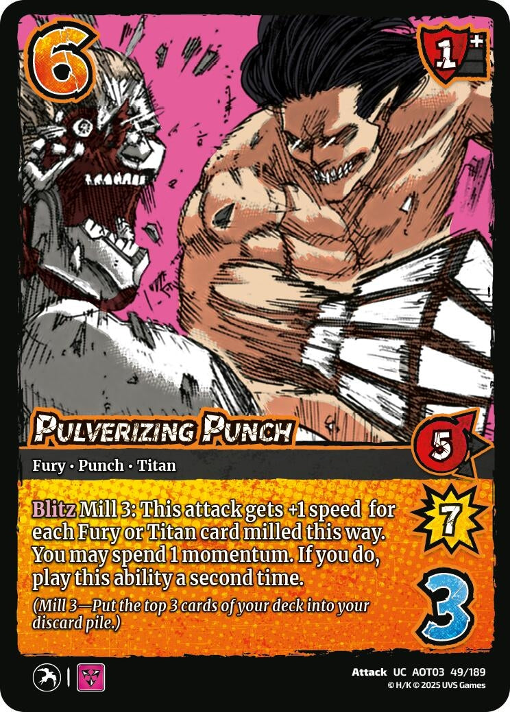 Pulverizing Punch (49/189) (Attack on Titan: Apocalypse)