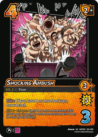 Shocking Ambush (50/189) (Attack on Titan: Apocalypse)