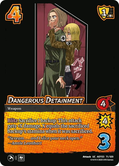 Dangerous Detainment (71/189) (Attack on Titan: Apocalypse)