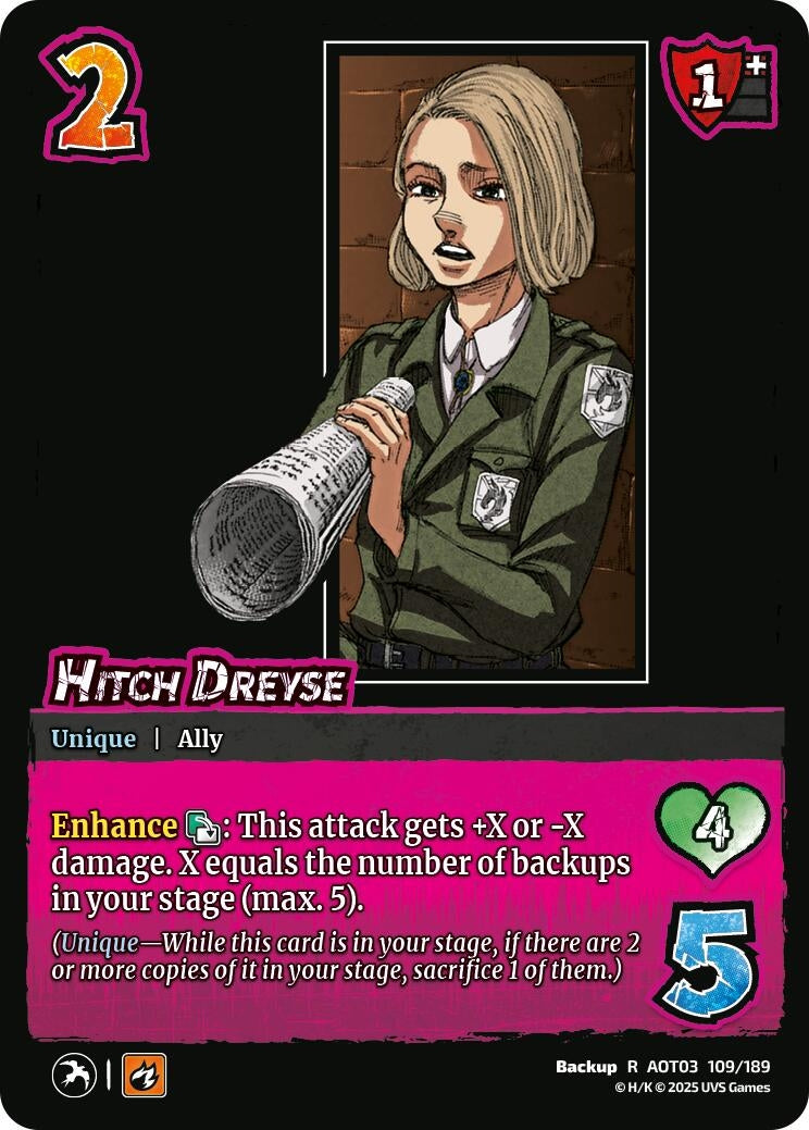 Hitch Dreyse (109/189) (Attack on Titan: Apocalypse)
