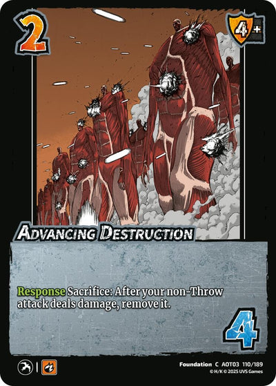 Advancing Destruction (110/189) (Attack on Titan: Apocalypse)