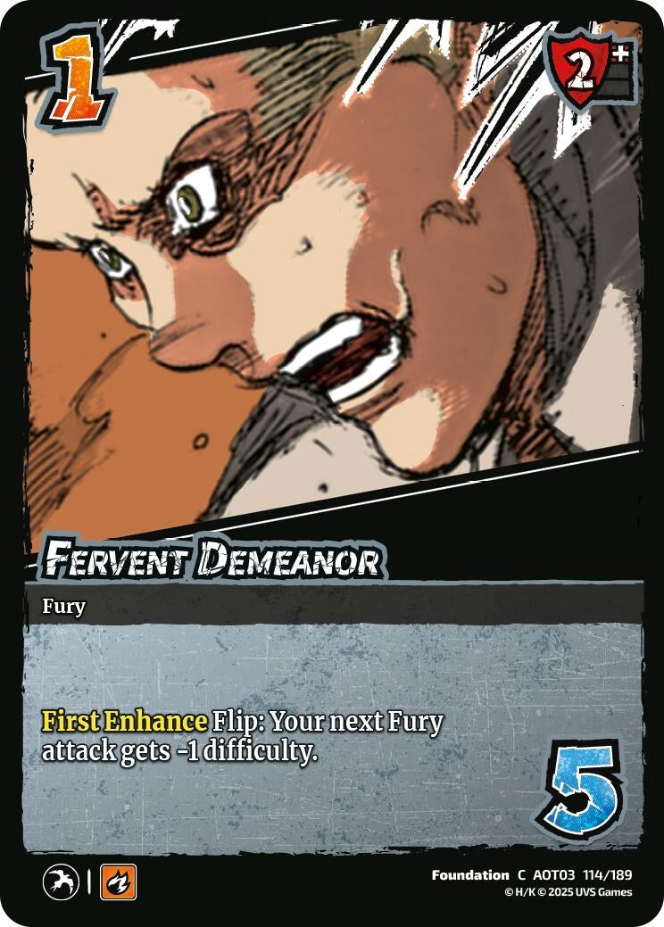 Fervent Demeanor (114/189) (Attack on Titan: Apocalypse)