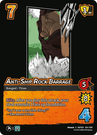 Anti-Ship Rock Barrage (124/189) (Attack on Titan: Apocalypse)