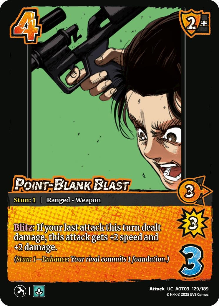 Point-Blank Blast (129/189) (Attack on Titan: Apocalypse)