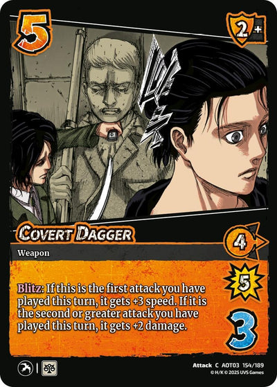 Covert Dagger (154/189) (Attack on Titan: Apocalypse)