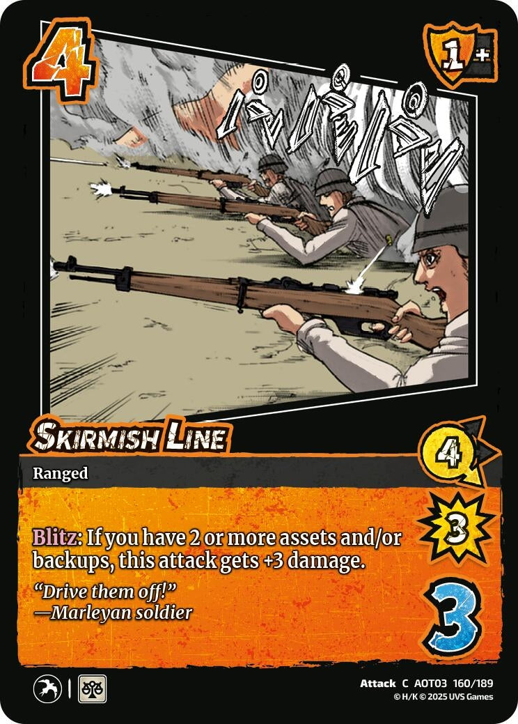Skirmish Line (160/189) (Attack on Titan: Apocalypse)