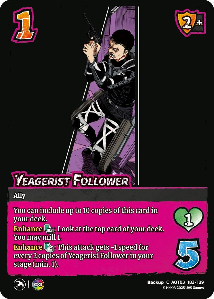 Yeagerist Follower (183/189) (Attack on Titan: Apocalypse)