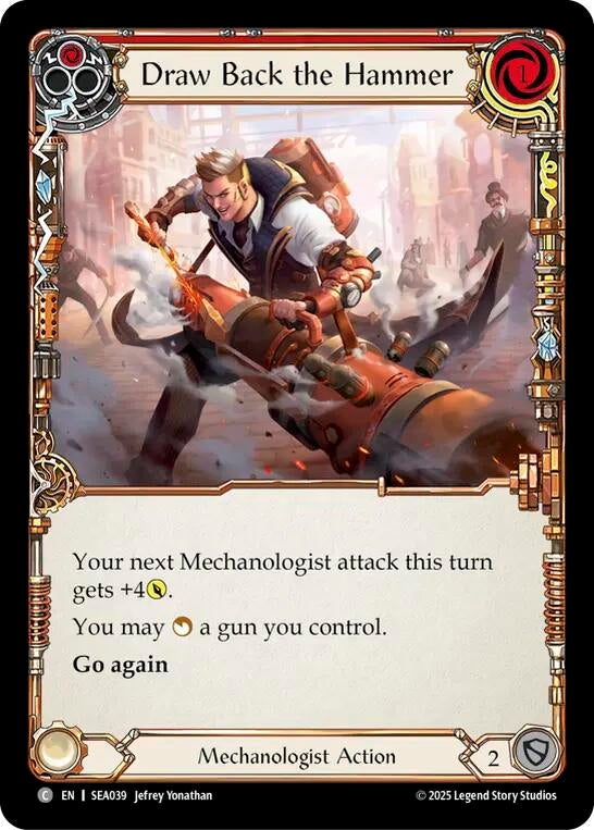 Image for Draw Back the Hammer (SEA039) (High Seas) - Flesh and Blood TCG
