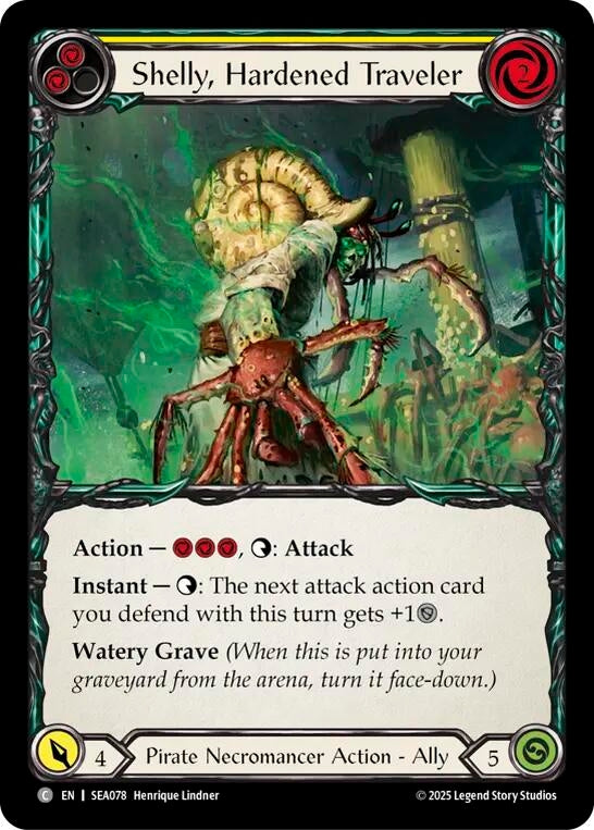 Image for Shelly, Hardened Traveler (SEA078) (High Seas) - Flesh and Blood TCG