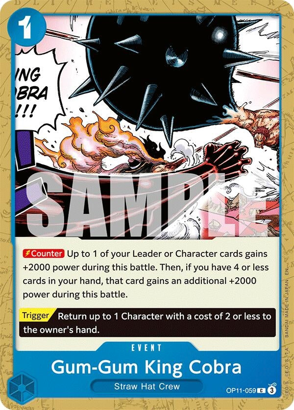 Gum-Gum King Cobra (OP11-059) (A Fist of Divine Speed)