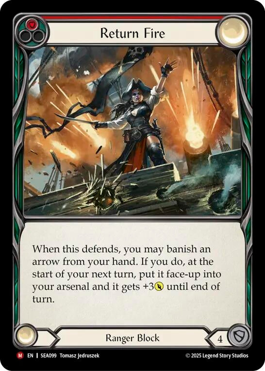 Image for Return Fire (SEA099) (High Seas) - Flesh and Blood TCG