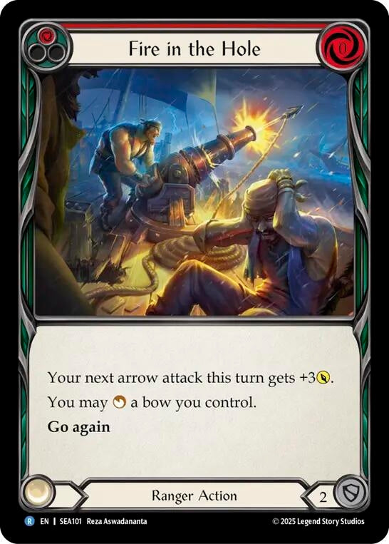 Image for Fire in the Hole (SEA101) (High Seas) - Flesh and Blood TCG