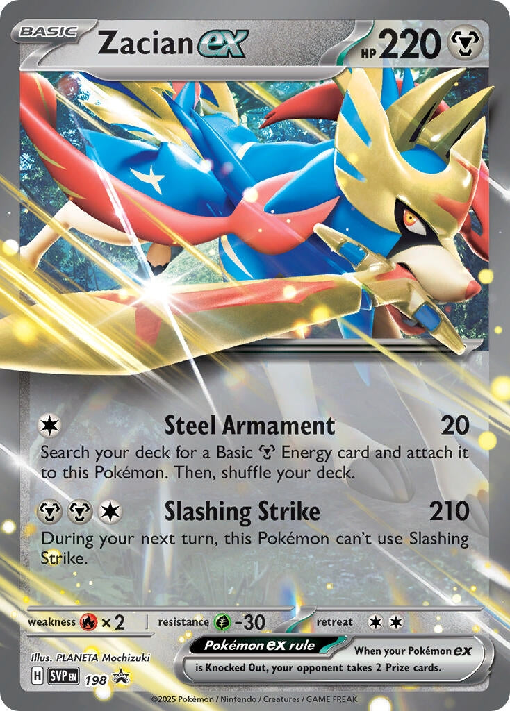 Zacian ex - 198 (198) (SV: Scarlet & Violet Promo Cards)