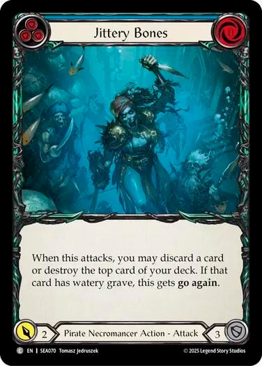 Image for Jittery Bones (Blue) (SEA070) (High Seas) - Flesh and Blood TCG