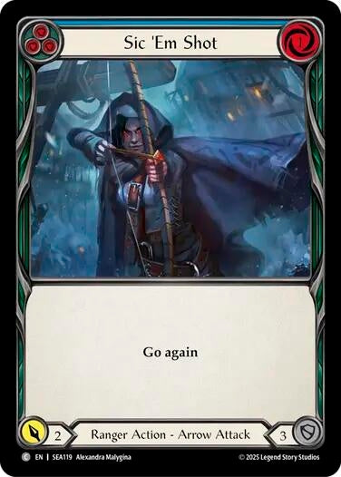 Image for Sic 'Em Shot (Blue) (SEA119) (High Seas) - Flesh and Blood TCG