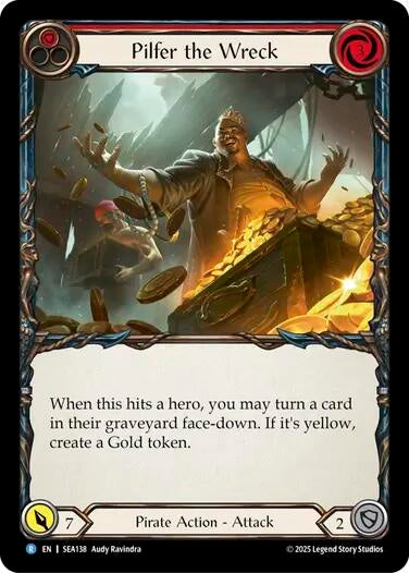 Image for Pilfer the Wreck (Red) (SEA138) (High Seas) - Flesh and Blood TCG